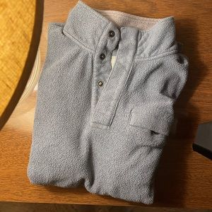 Freefly quarter snap blue fleece pullover